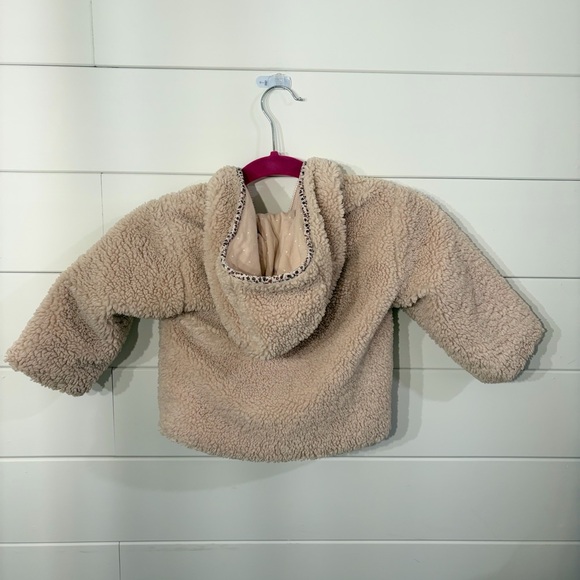 Zara Cream Sherpa Kids Puffer Jacket - Picture 2 of 3